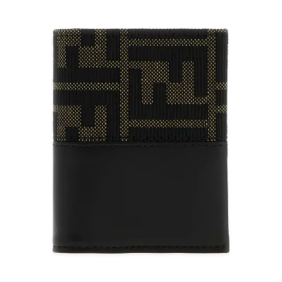 FENDI Wallet "Nero/Tabacco Moro"