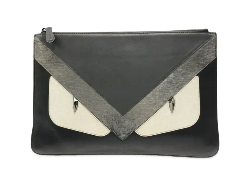 FENDI Bugs Bag Clutch Bag "Black"