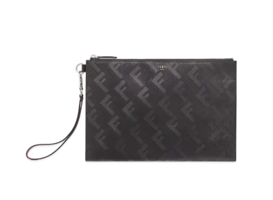 FENDI FF Fendi Shadow Flat Pouch "Black"