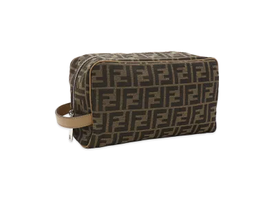 FENDI FF Pouch Clutch Bag "Tabacco/Moro/Sand"