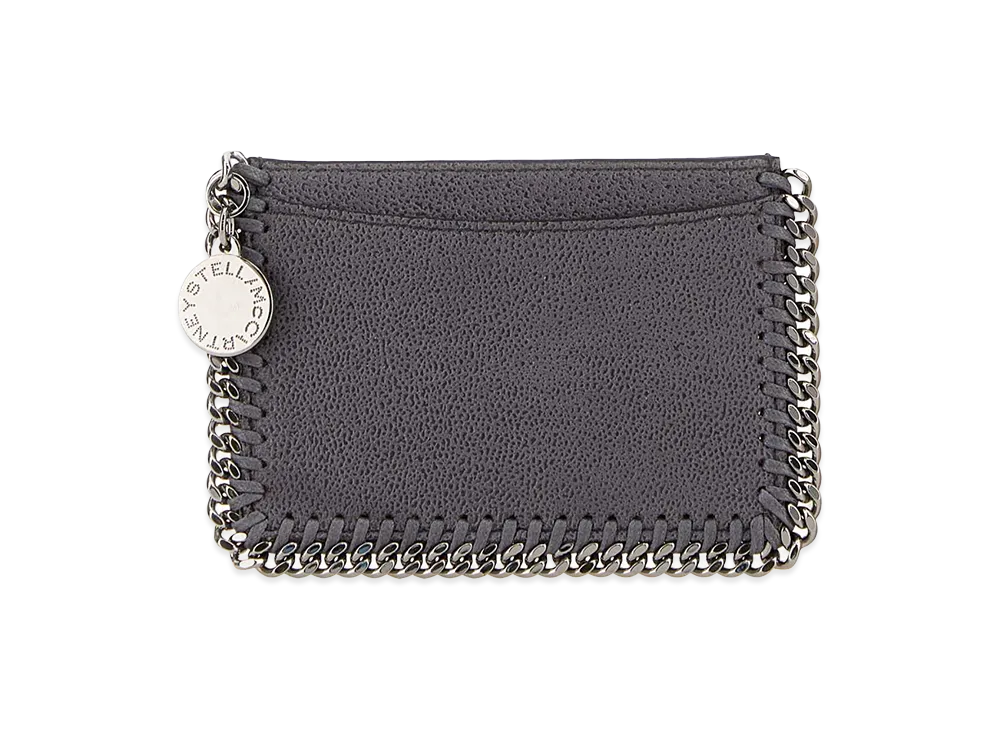 STELLA McCARTNEY Women's Shaggy Deer Falabella Card Holder "Gray/Dark Grey"