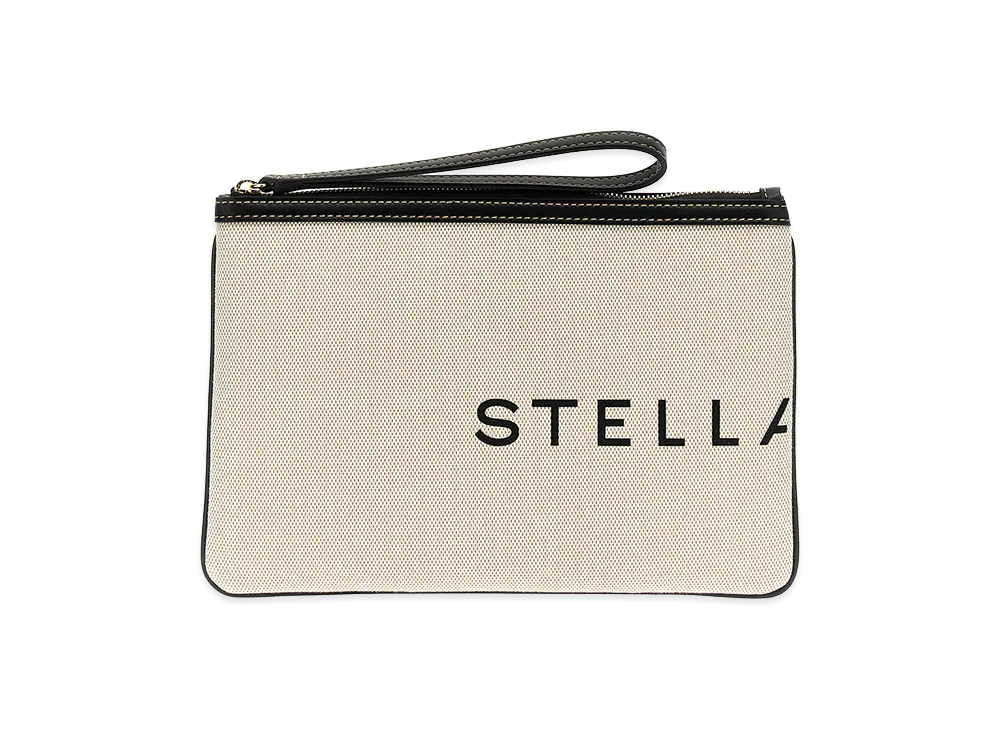 STELLA McCARTNEY Women's Smc Canvas Pouch "White"