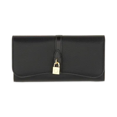 STELLA McCARTNEY Women's Rider Flap Continental Wallet "Black"