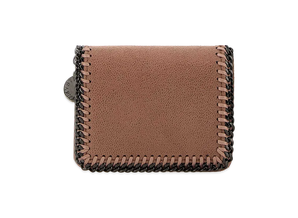 STELLA McCARTNEY Women's Shaggy Deer Falabella Wallet "Antiqued Pink"