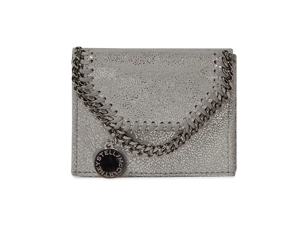 STELLA McCARTNEY Women's Falabella Tri-Fold Wallet "Gray"