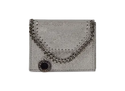 STELLA McCARTNEY Women's Falabella Tri-Fold Wallet "Gray"