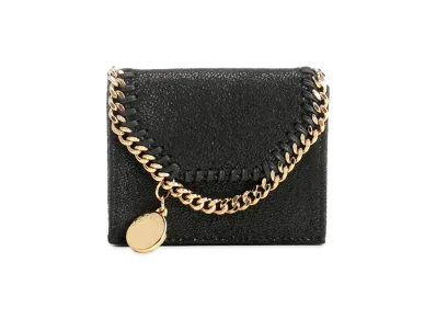 STELLA McCARTNEY Women's Falabella Trifold Wallet "Black"