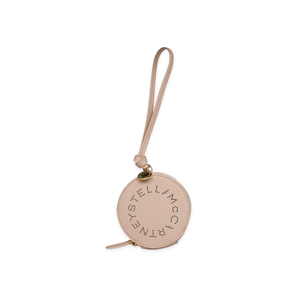 STELLA McCARTNEY Women's Logo Coin Purse Keyring "Blush Pink"