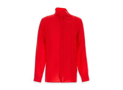 Valentino Crepe Shirt "Red"
