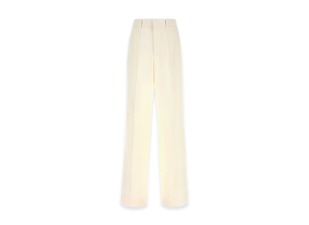 Valentino Wool Pant "Ivory/White"