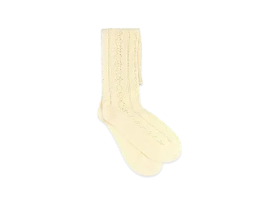 Valentino Cotton Blend Socks "Cream/Yellow"