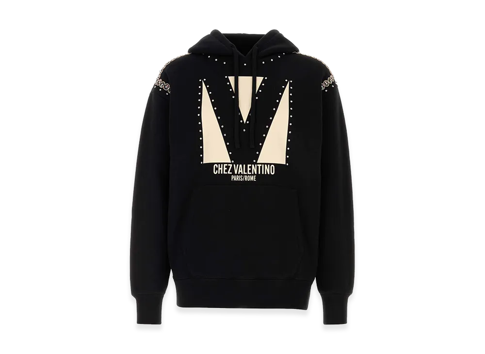 Valentino Cotton Sweatshirt "Black"