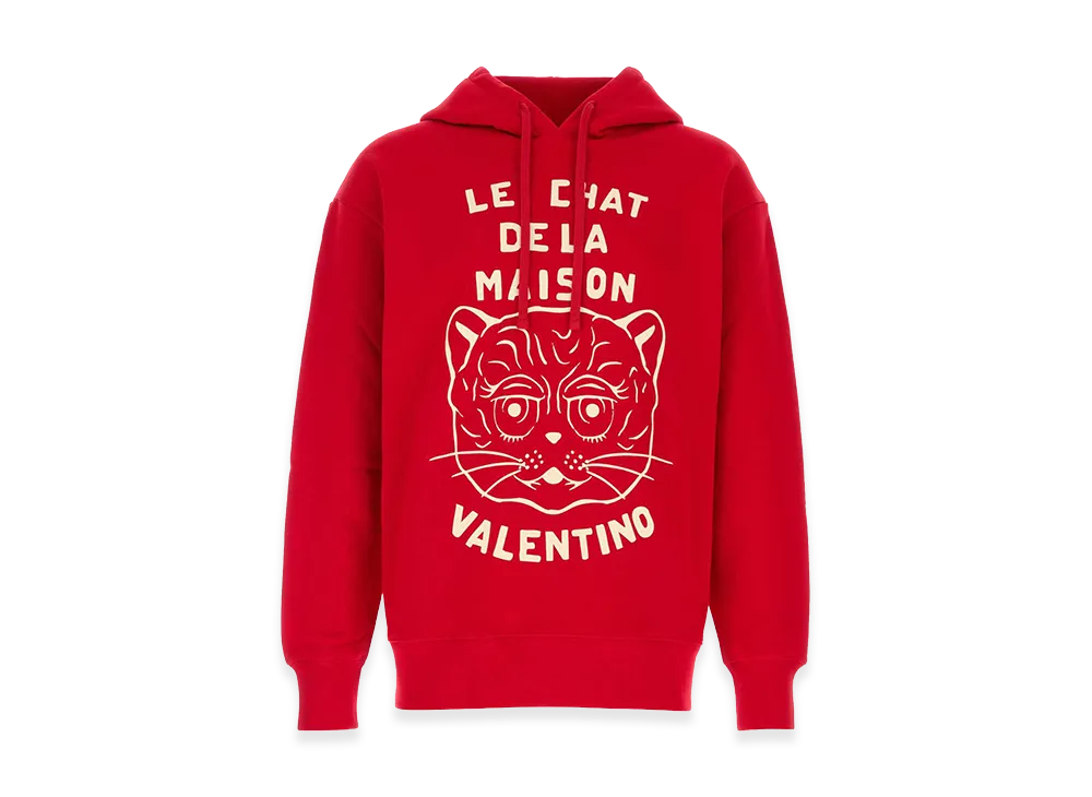 Valentino Cotton Sweatshirt "Red"