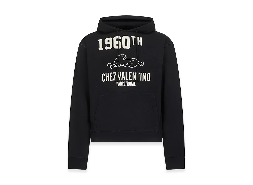 Valentino "Chez " Cotton Jersey Sweatshirt "Black"