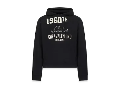 Valentino "Chez " Cotton Jersey Sweatshirt "Black"