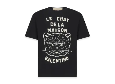 Valentino "Le Chat De La Maison" T-Shirt "Black"