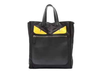 FENDI Monster Nylon Tote Bag "Black"