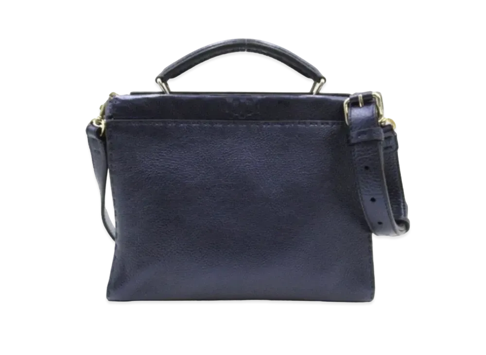 FENDI Serelia Peekaboo Fit Mini Monster 2Way Shoulder Bag "Navy"