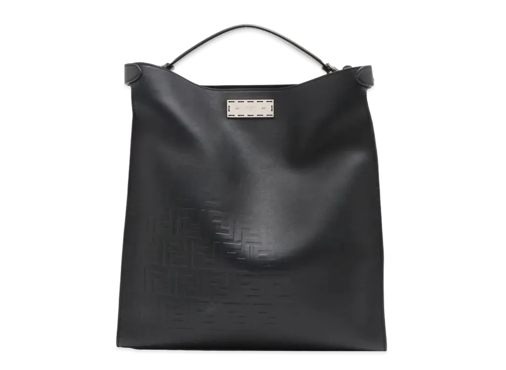 FENDI Peekaboo Xlight Leather 2Way Handbag "Black"