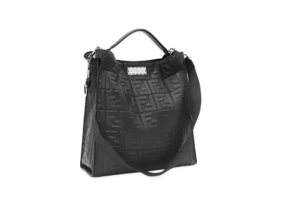FENDI Peekaboo X-Lite Handbag (with shoulder strap) "Nero"