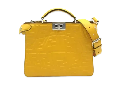 FENDI Peekaboo ISeeU 2way Shoulder Bag "Yellow"