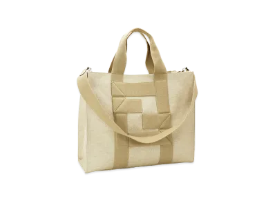 FENDI Tote Bag (with shoulder strap) Shopping Bag "Grezzo/Camellia"