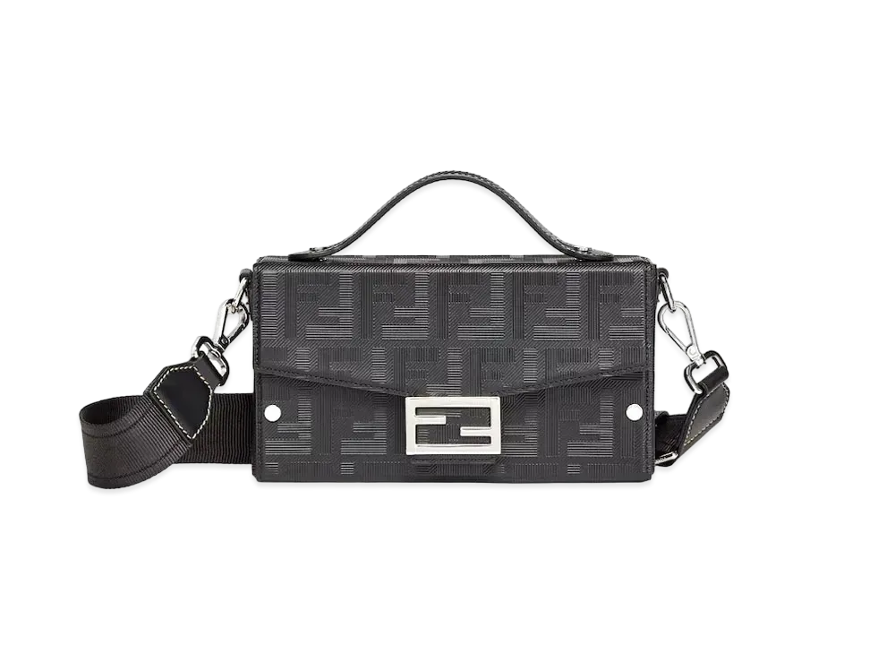 FENDI Soft Trunk Baguette "Black"