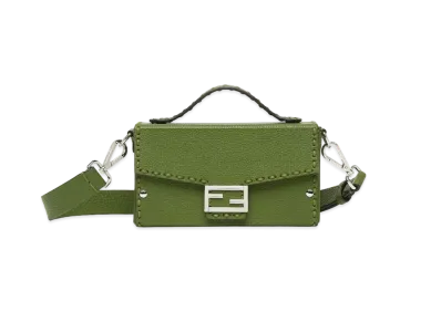 FENDI Selleria Soft Trunk Baguette "Green"