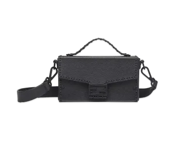 FENDI Selleria Soft Trunk Baguette "Black"