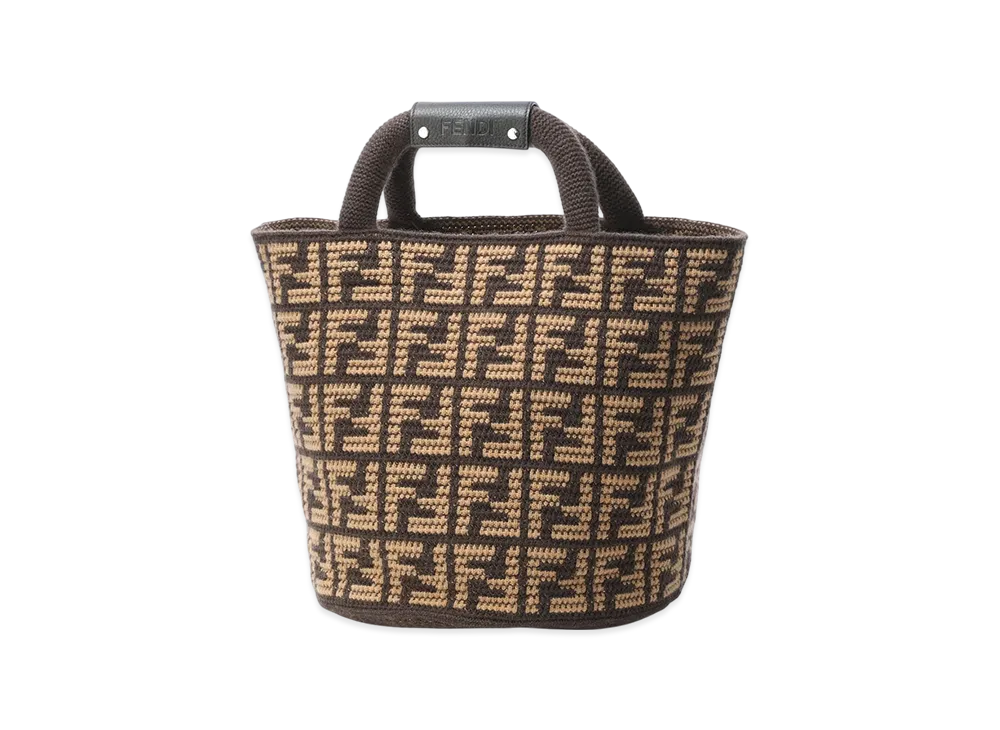 FENDI Tote Bag/Shopping Bag/FF Shopping Bag "Brown"