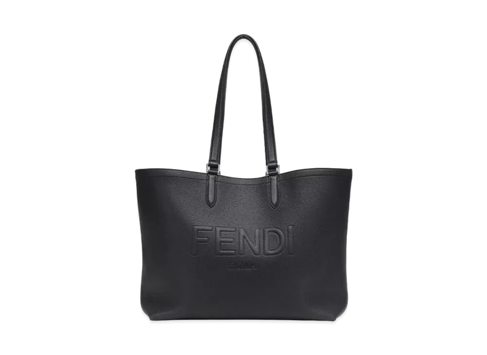 FENDI Roma Leather Shopper "Black"