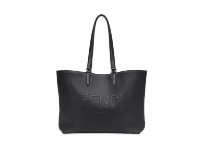 FENDI Roma Leather Shopper "Black"