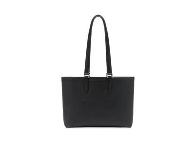 FENDI Roma Leather Shopper Mini "Black"