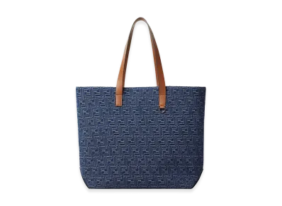 FENDI Medium FF Shopping Bag "Blue"