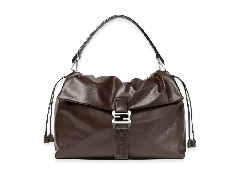 FENDI Flux Maxi Messanger Handbag "Brown"