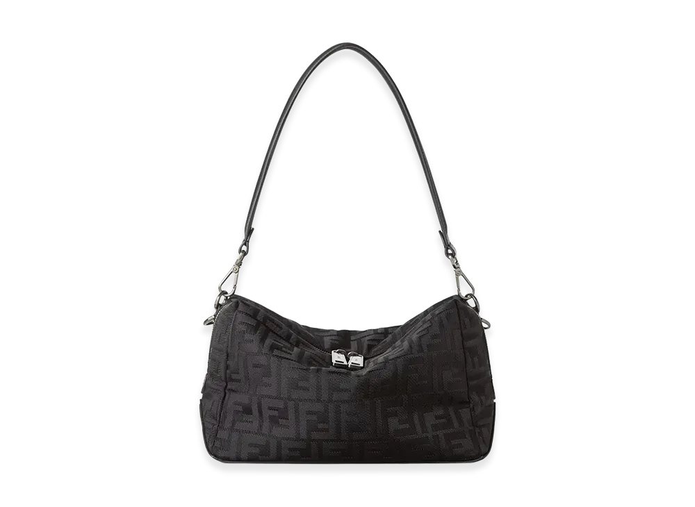 FENDI Lui Medium Squared FF Shoulder Bag "Black"