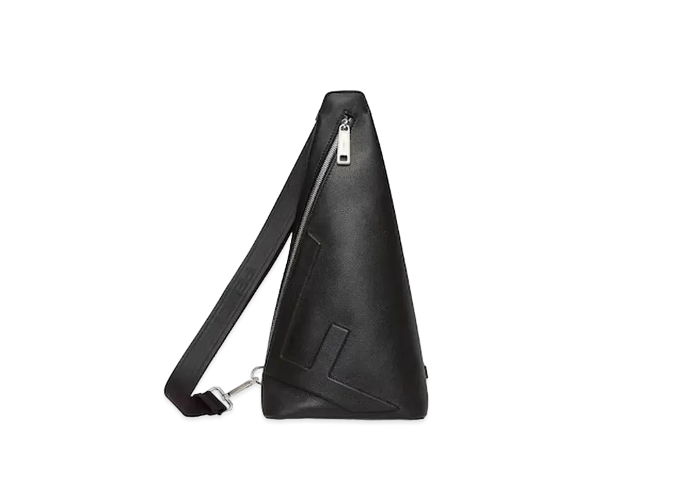 FENDI Roma Leather Fendi Cono "Black"