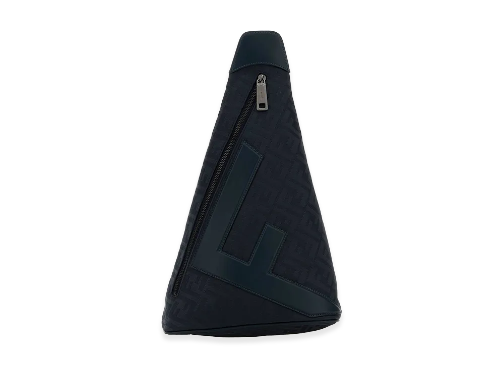 FENDI Canvas Cono Backpack "Midnight Blue"