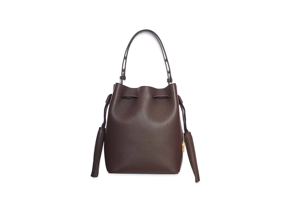 Valentino Women's So Seau Leather Bucket Bag "Brown"