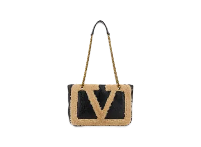 Valentino Women's Two-Tone Leather Viva Superstar Shoulder Bag "Multicolor"