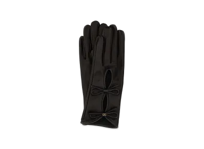 Valentino Women's Leather Gloves "Black"
