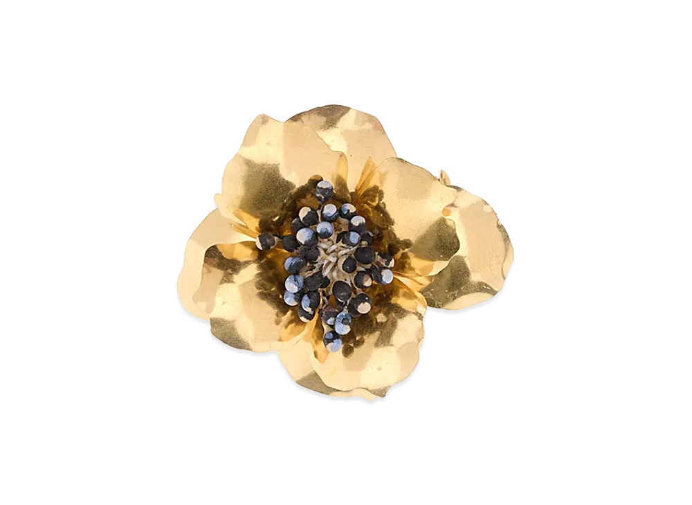 Valentino Women's Brooch Small (40mm) Fle "Antiquebrassmulticolor"