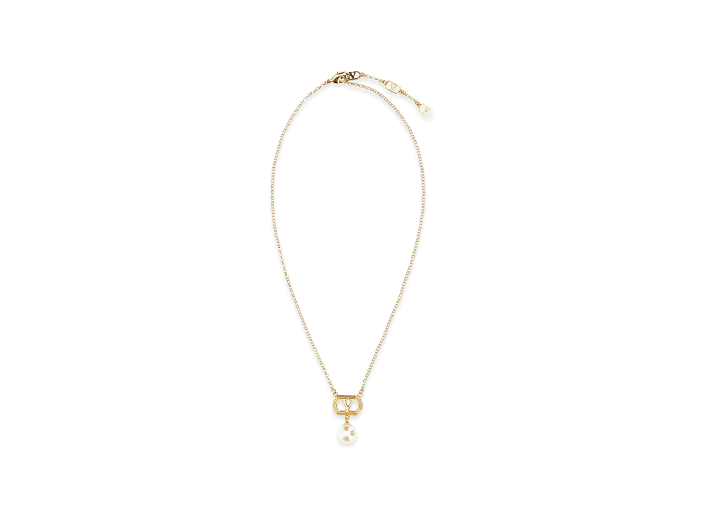 Valentino Women's Necklace (L.42) Ovalett "Orocream"