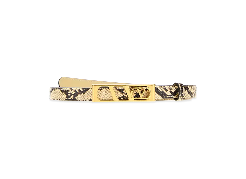 Valentino Women's Leather Reversible Belt "Multicolor/Animal Print"