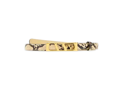 Valentino Women's Leather Reversible Belt "Multicolor/Animal Print"