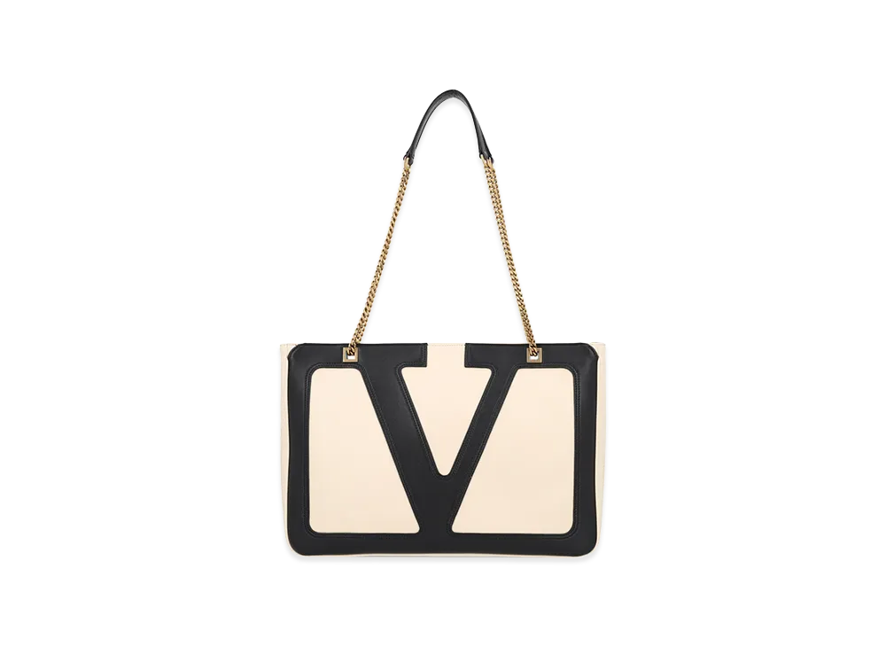 Valentino Women's Medium Tote Viva Supers "Butterwhitenero"