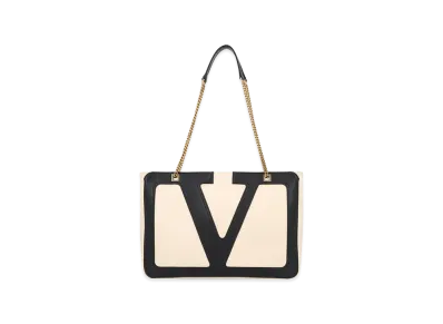 Valentino Women's Medium Tote Viva Supers "Butterwhitenero"