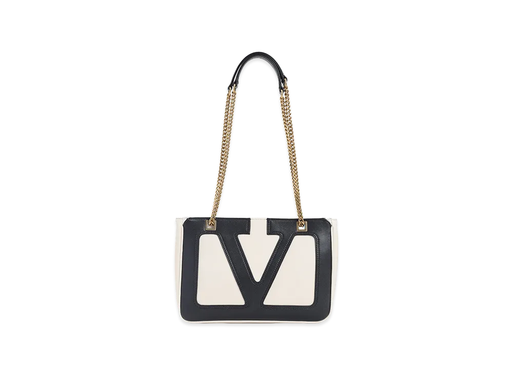 Valentino Women's Nappa Leather Small Viva Superstar Shoulder Bag "Ivory/White"
