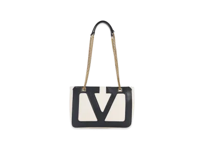 Valentino Women's Nappa Leather Small Viva Superstar Shoulder Bag "Ivory/White"