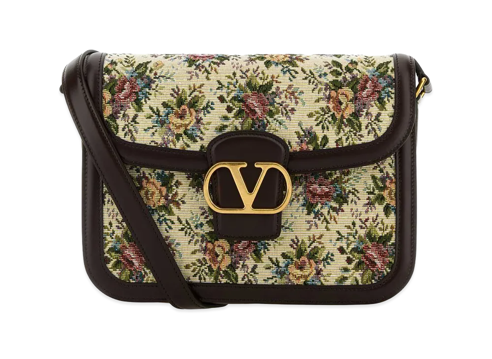 Valentino Women's Embroidered Jacquard 9to5 Crossbody Bag "Floral"